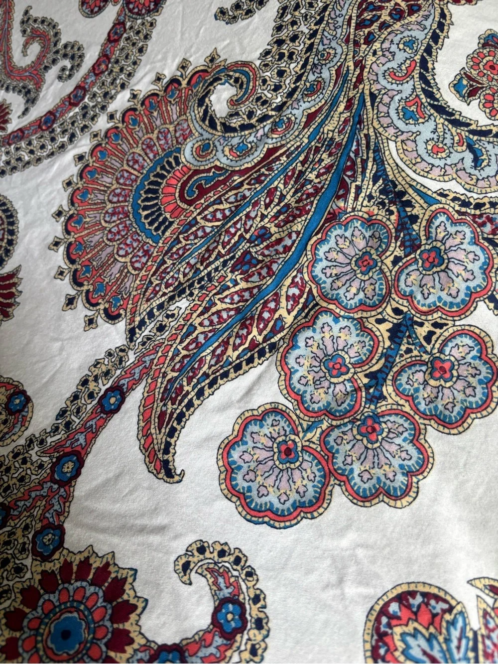 Ralph Lauren Carter Paisley Reversible KING Duvet Cover Set with Shams